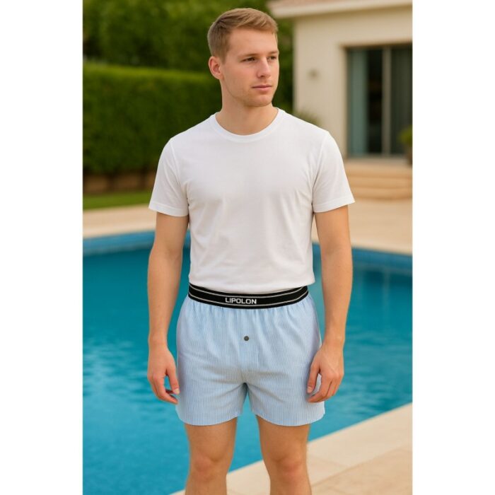 103381067_68135243c2ec8 بوكسر بتصميم زر مخطط طولي للرجال لون أزرق فاتح - الصورة 1