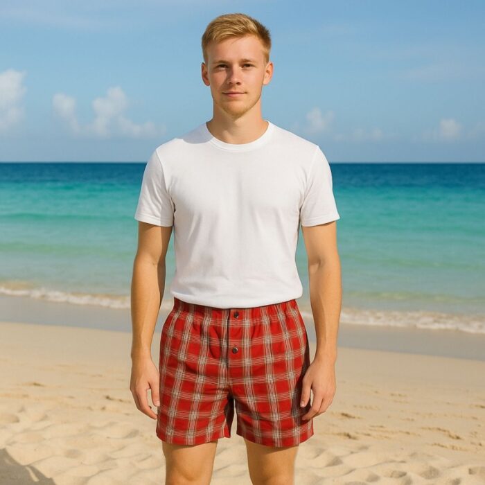 103381084_681352ade2e05 بوكسر بتصميم زر كروهات للرجال متعدد الألوان - الصورة 1