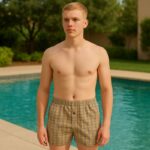 بوكسر بتصميم زر كروهات للرجال متعدد الألوان