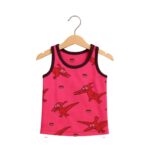 طقم داخلي (شباح وبوكسر) قطعتين للأطفال لون زهري