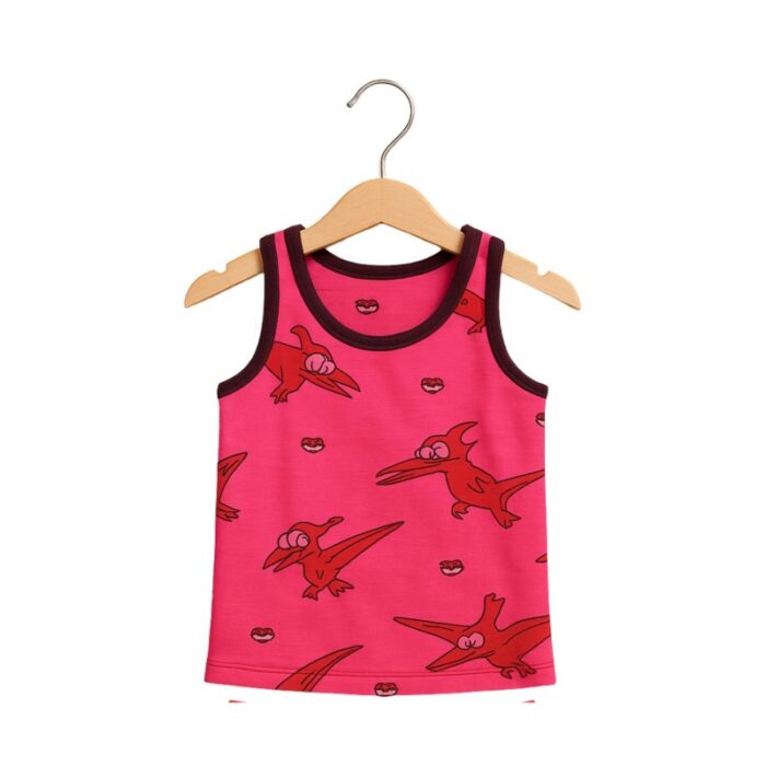 103381115_681352fabea70 طقم داخلي (شباح وبوكسر) قطعتين للأطفال لون زهري - الصورة 1