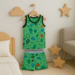 طقم داخلي (شباح وبوكسر) قطعتين ولادي لون أخضر