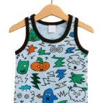 ⁦طقم داخلي (شباح وبوكسر) قطعتين ولادي لون أزرق فاتح⁩ - الصورة ⁦4⁩