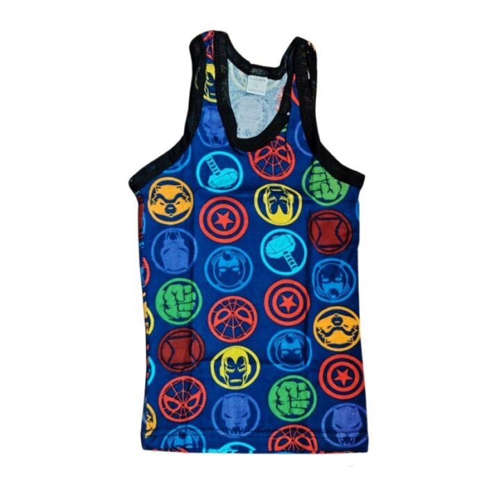 ⁦طقم داخلي (شباح وبوكسر) قطعتين ولادي لون نيلي⁩ - الصورة ⁦2⁩