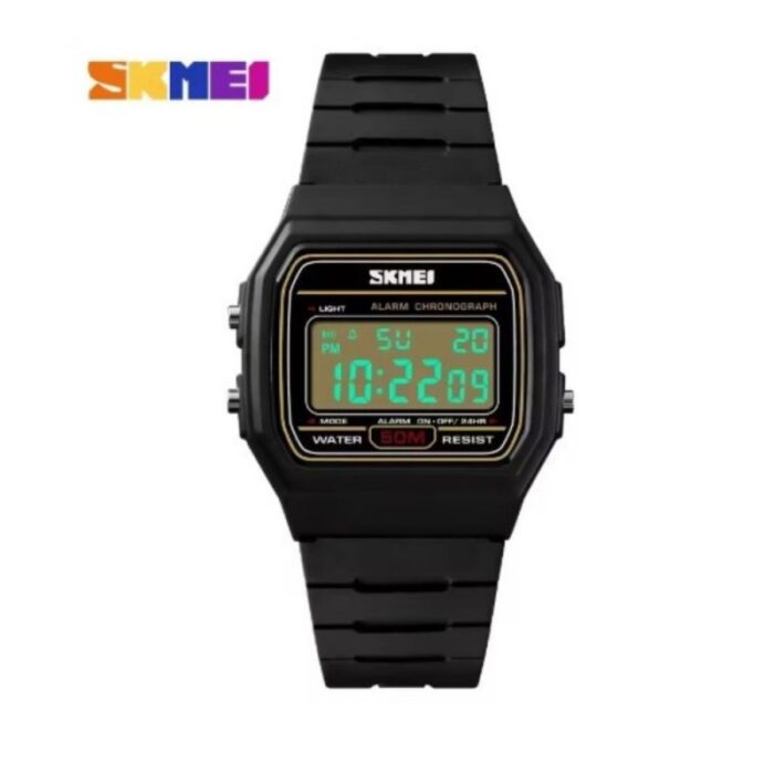 103381207_681353a5ca04f ساعة سكيمي 1412 كلاسيك شبيه الكاسيو للنساء والرجال - الصورة 1