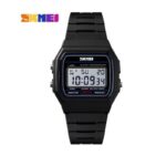 ⁦ساعة سكيمي 1412 كلاسيك  شبيه الكاسيو للنساء والرجال⁩ - الصورة ⁦2⁩