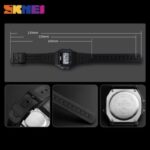 ⁦ساعة سكيمي 1412 كلاسيك  شبيه الكاسيو للنساء والرجال⁩ - الصورة ⁦4⁩