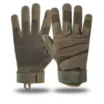 كفوف مبطن ومحمي كامل الأصابع لون أخضر