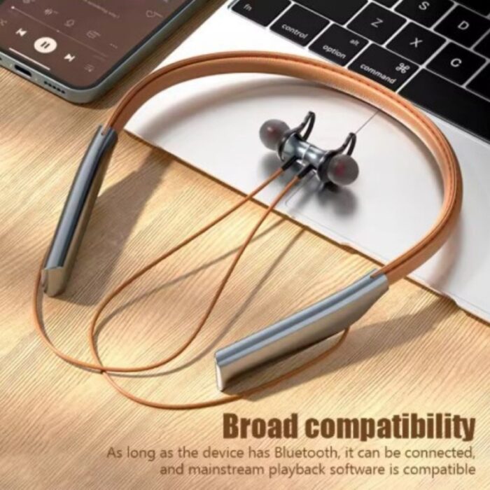 ⁦سماعة فخمة لاسلكية جلد⁩ - الصورة ⁦4⁩