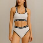 طقم داخلي نسائي قطعتين لايكرا One Size