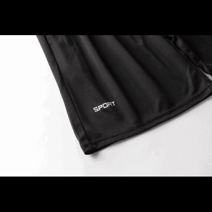 ⁦طقم قطعتين تيشيرت وشورت للرجال لون أبيض وأسود⁩ - الصورة ⁦3⁩