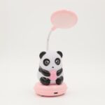 ⁦مصباح بتصميم باندا لون زهري⁩ - الصورة ⁦4⁩