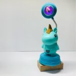 Taple lamp مصباح مكتبي بتصميم يوني كورن لون أخضر