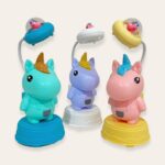 ⁦Taple lamp مصباح مكتبي بتصميم يوني كورن لون أخضر⁩ - الصورة ⁦3⁩