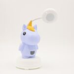 ⁦مصباح مكتبي بتصميم يوني كورن لون بنفسجي Taple lamp⁩ - الصورة ⁦2⁩