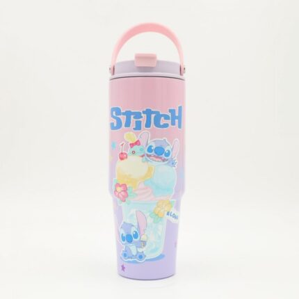 ثيرموس دزني ستيتش لون زهري وبنفسجي