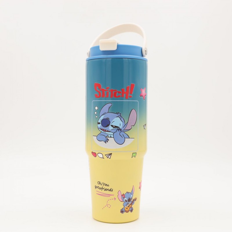 ⁦ثيرموس دزني ستيتش لون أزرق و أصفر⁩ - الصورة ⁦1⁩
