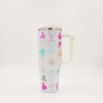 ⁦ثيرموس دزني لون أبيض بتصميم ميكي ملون⁩ - الصورة ⁦2⁩