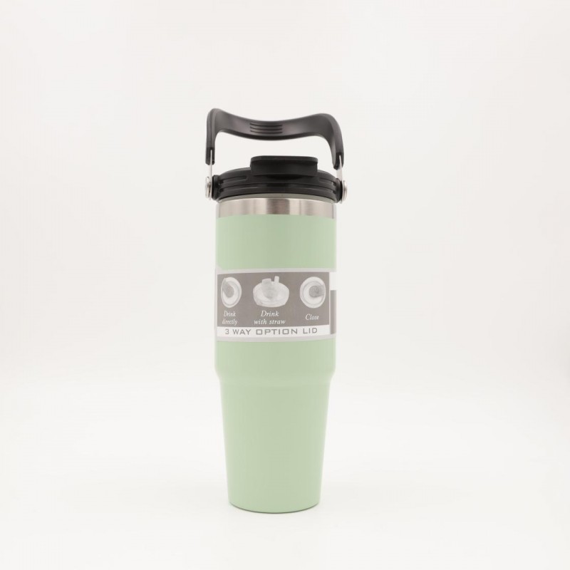 ⁦ثيرموس مع مقبض يد أخضر⁩ - الصورة ⁦1⁩