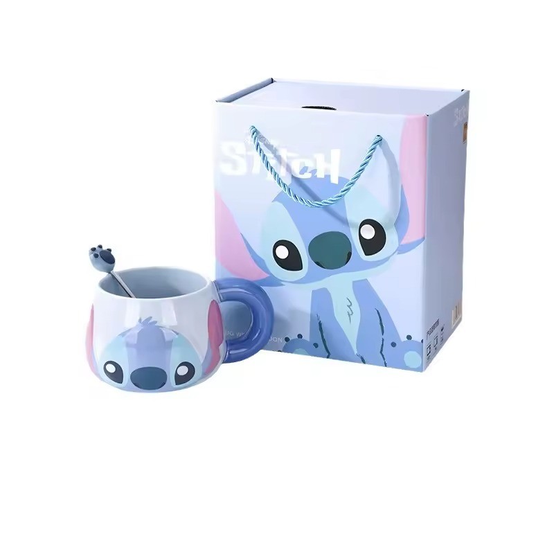 ⁦مج بتصميم ستيتش لون أزرق⁩ - الصورة ⁦1⁩