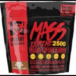 Mutant Mass Extreme Gainer Whey Protein Powder Build Muscle Size and Strength High Density Clean Calories Triple Chocolate 2.72 KG