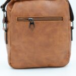 ⁦شنطة جلد للرجال لون عسلي⁩ - الصورة ⁦2⁩