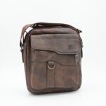 ⁦شنطة جلد للرجال لون بني⁩ - الصورة ⁦2⁩