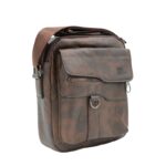 ⁦شنطة جلد للرجال لون بني⁩ - الصورة ⁦4⁩