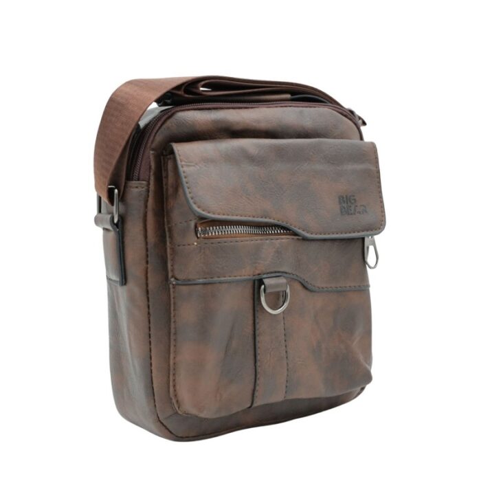 ⁦شنطة جلد للرجال لون بني⁩ - الصورة ⁦4⁩