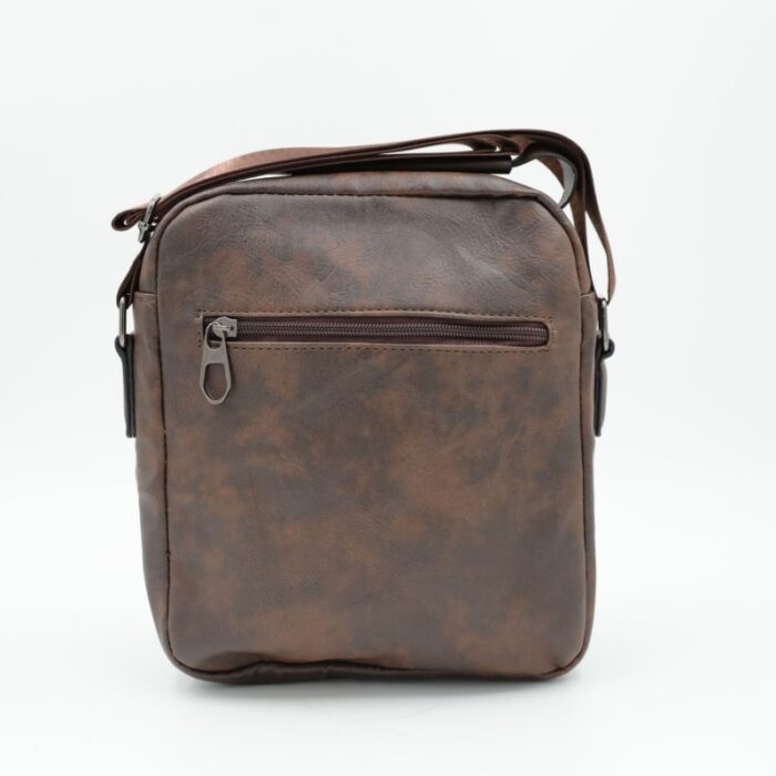 ⁦شنطة جلد للرجال لون بني⁩ - الصورة ⁦5⁩