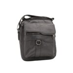 ⁦شنطة جلد للرجال لون أسود⁩ - الصورة ⁦3⁩