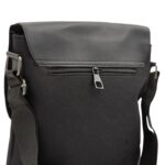 شنطة جلد للجنسين لون أسود