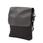 ⁦شنطة جلد للجنسين لون أسود⁩ - الصورة ⁦2⁩