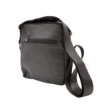 ⁦شنطة جلد للرجال لون أسود⁩ - الصورة ⁦3⁩