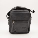 ⁦شنطة جلد للرجال لون أسود⁩ - الصورة ⁦5⁩