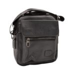 ⁦شنطة جلد للرجال لون أسود⁩ - الصورة ⁦6⁩