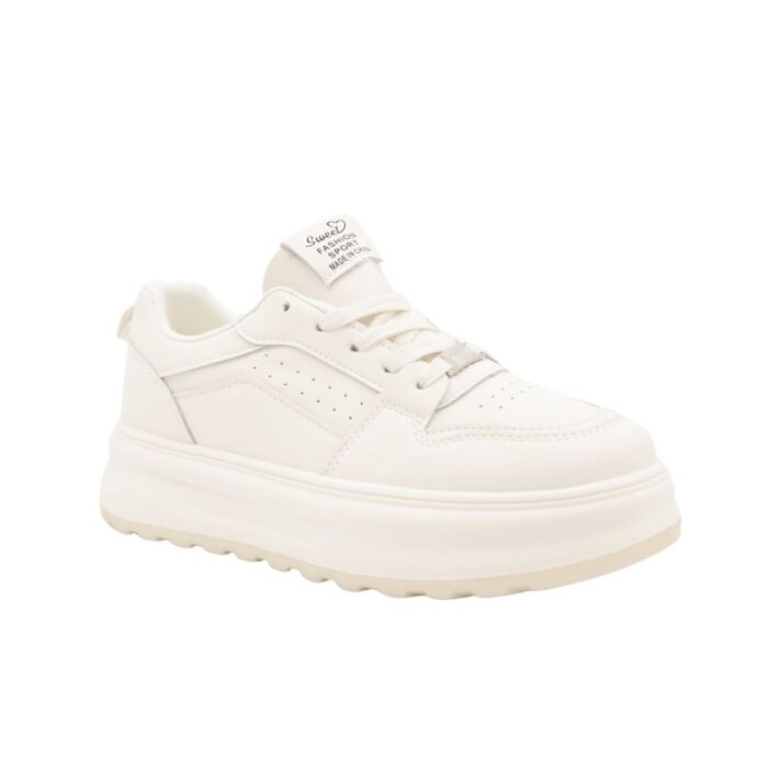 ⁦حذاء رياضي للنساء لون بيج⁩ - الصورة ⁦2⁩