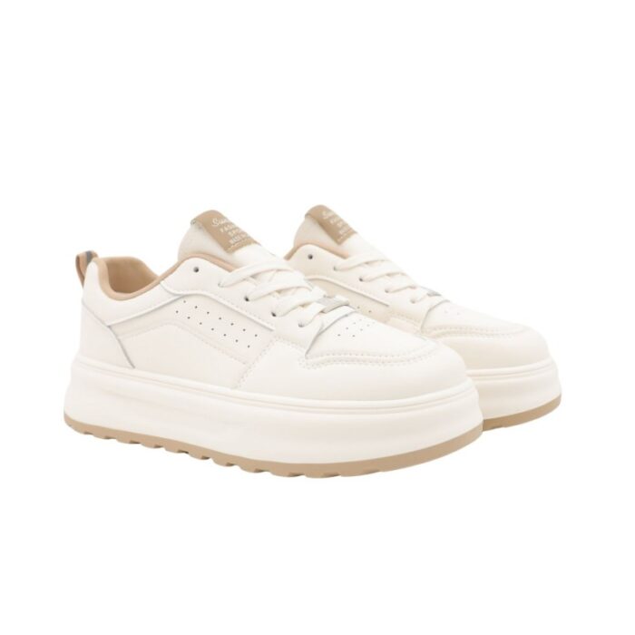 103381797_68335293b9074 حذاء رياضي للنساء لون بيج وكاكي - الصورة 1