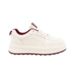 ⁦حذاء رياضي للنساء لون بيج وأحمر⁩ - الصورة ⁦3⁩