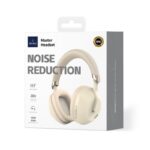 wiwu TD-09 wierless master headset noize reduction-  سماعة رأس لاسلكية نظام عزل صوت عالمي لون بيج