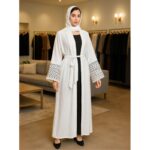 عباية قطعتين كوفية مع شال