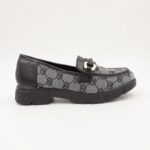 ⁦كندرة ستاتية بنعل متوسط لون أسود⁩ - الصورة ⁦2⁩