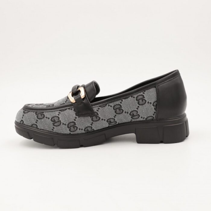 ⁦كندرة ستاتية بنعل متوسط لون أسود⁩ - الصورة ⁦3⁩