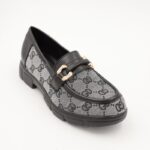 ⁦كندرة ستاتية بنعل متوسط لون أسود⁩ - الصورة ⁦5⁩