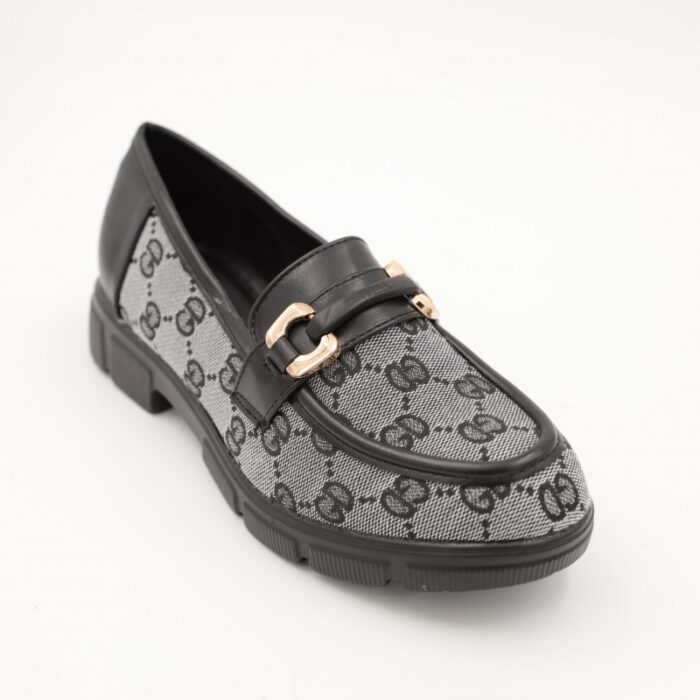 ⁦كندرة ستاتية بنعل متوسط لون أسود⁩ - الصورة ⁦5⁩