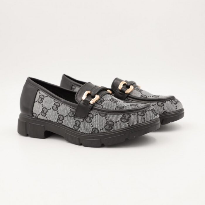 ⁦كندرة ستاتية بنعل متوسط لون أسود⁩ - الصورة ⁦7⁩