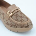 ⁦كندرة ستاتية بنعل متوسط لون بيج⁩ - الصورة ⁦6⁩