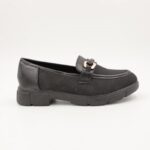 ⁦كندرة ستاتية بنعل متوسط لون أسود⁩ - الصورة ⁦2⁩