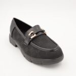 ⁦كندرة ستاتية بنعل متوسط لون أسود⁩ - الصورة ⁦5⁩