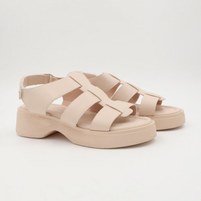 ⁦صندل ستاتي بنعل متوسط مع اشرطة مريح و عملي⁩ - الصورة ⁦7⁩